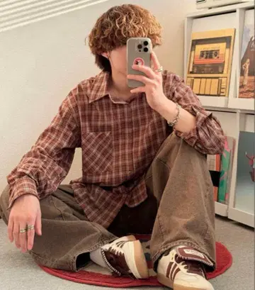 인터 팩토리 류세이 체크 셔츠