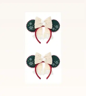 [ 2개 (낱개 판매 가능) ] 디즈니 크리스마스 머리띠 2025