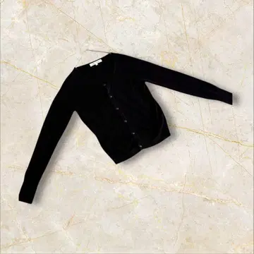 로페피크닉 긴팔 가디건 M 사이즈 블랙 스트레치