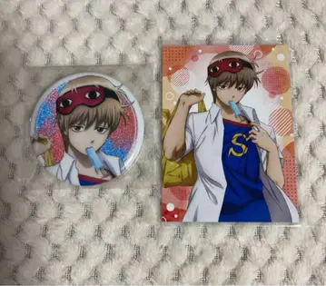 3학년 Z반 긴파치선생 은혼 오키타 소고 여름 음식 캔뱃지 특전 카드