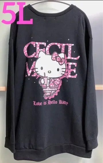 세실 맥비 키티 맨투맨 롤러스케이트 5L 블랙