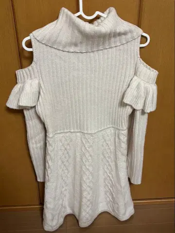 evelyn 에블린 니트 원피스 화이트