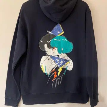 9090 전Qhoodie 후디 풀오버 후드티 네이비