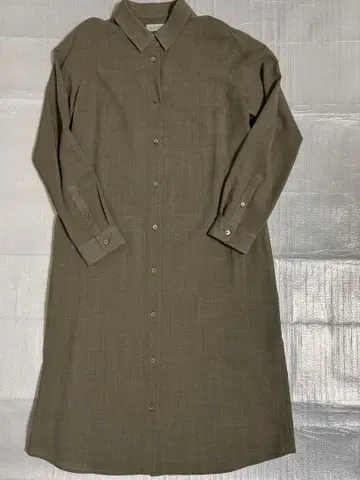 MACKINTOSH 브라운 계열 긴팔 셔츠 원피스