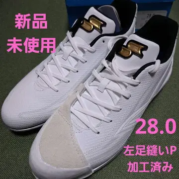 미사용 28.0cm 화이트 스파이크