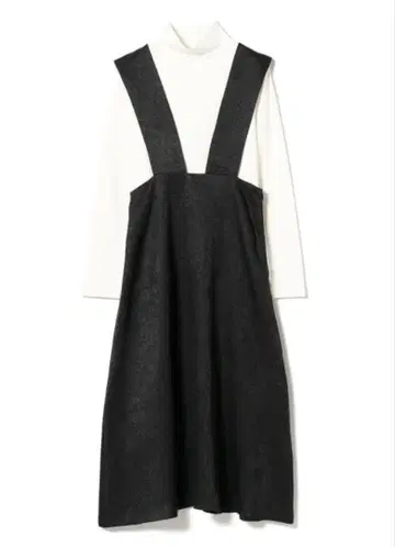 트위드풍 오버롤 스커트 & 풀오버 티셔츠 세트 BEAMS