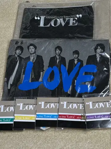 아라시 LOVE 티셔츠 파우치 리본 블레스