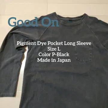 굿온 피그먼트 롱 T셔츠 사이즈 L 일본제