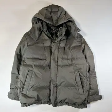 레어 사이즈 UNIQLO +J 다크 그레이 후드 부착 다운 자켓 3XL