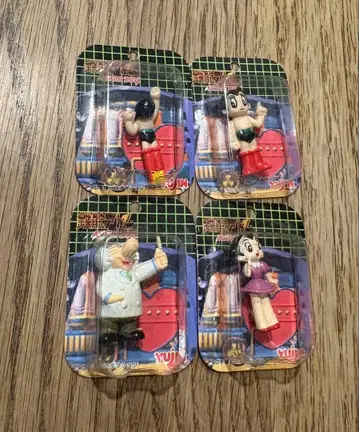 유진 철완 아톰 피규어 4개 세트 아톰 우란 가챠