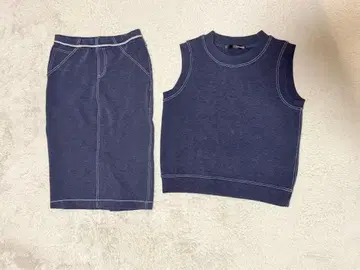 Adonisis 셋업 스커트 두꺼운 원단