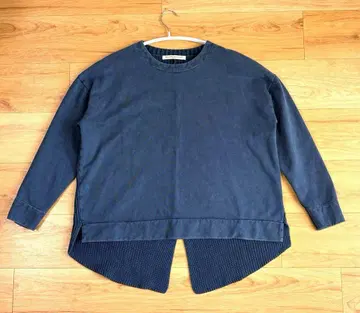 GARALLARDA GALANTE 니트 도킹 맨투맨 인디고