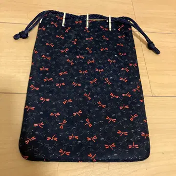 네이비 복조리 빨간 리본