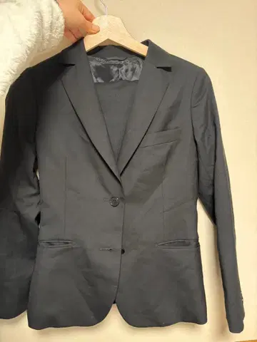 취업 정장 자켓 스커트 세트 블랙