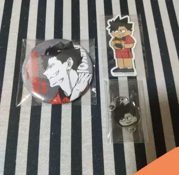 하이큐 카라파레 캔뱃지 쿠로오 지로리 스티커 특전 참 극장판