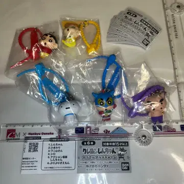 가챠 짱구는 못말려 컬러풀 멀티 참 5개 세트