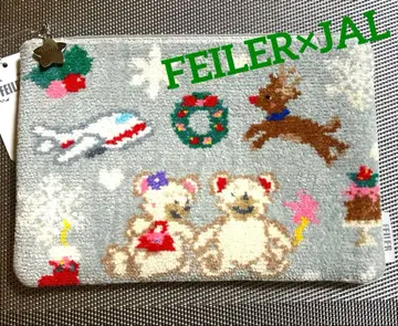 새상품 FEILER 페일러 JAL 리베 앤 릴리아 플랫 파우치