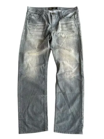 gray coating straight jeans