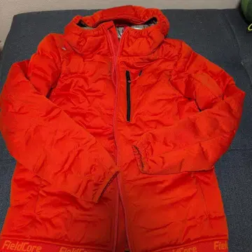 FieldCore 후드 부착 다운 자켓 오렌지