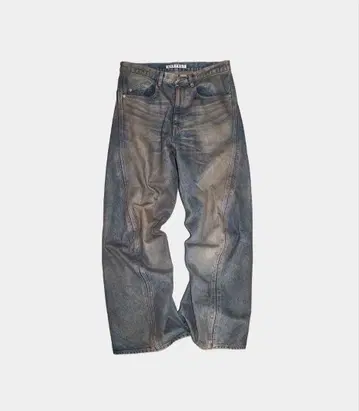 NVRFRGT 3D TWISTED WIDE LEG JEANS 1