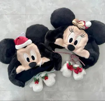 미키 미니 크리스마스 팬캡 2세트