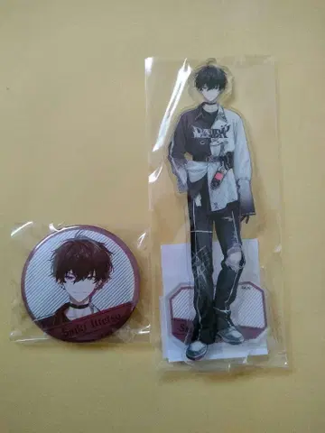 니지산지 사에키 잇테츠 아크릴 스탠드 캔뱃지