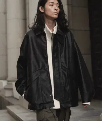 ARTIFICIAL GRAIN MILITARY BLOUSON