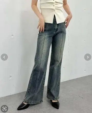 archives 오버다이 타이트 플레어 스트레치 데님