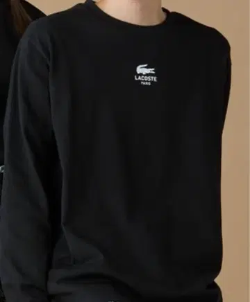 라코스테 오버 사이즈 PARIS 로고 헤비웨이트 롱T 블랙 L 새상품