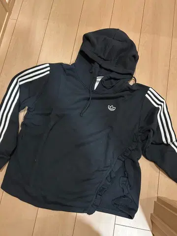 adidas 블랙 후드티 US M 3라인