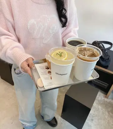 muguet school logo knit 핑크