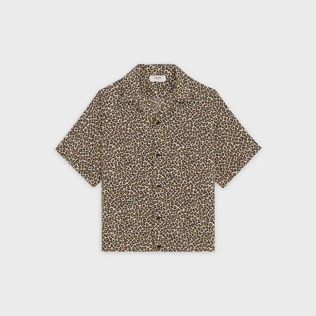 [BTS 정국님 착용] 셀린느 레오파드 하와이안 셔츠