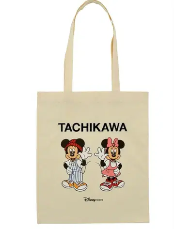 디즈니 스토어 타치카와 타치히 토트백 에코백 미니 미키 가방