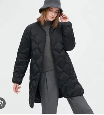 새상품급 유니클로 울트라 라이트 다운 릴랙스 코트 S 블랙