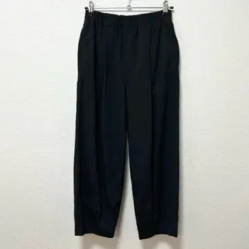 카구레 코튼 크롭 팬츠 블랙 GAA4-24M013