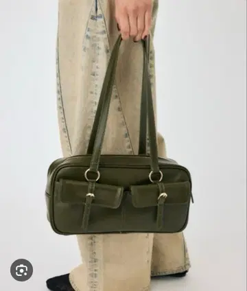 MOUSSY FAUX LEATHER SHOULDER 백