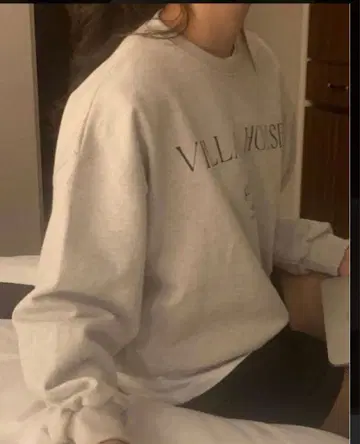 리터 한국 로고 맨투맨 villa mtm 라이트 그레이