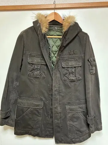 밀리터리 스타일 자켓 퍼 포함