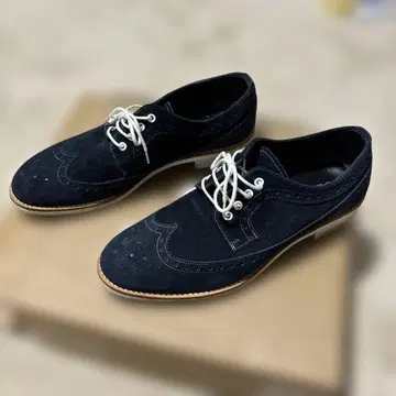 Argis 네이비 스웨이드 옥스퍼드 신발