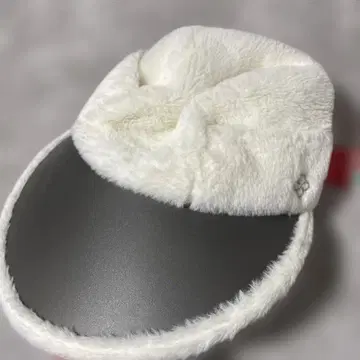 marie claire 챙 모자 복슬복슬 모자 바이저