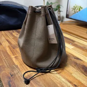 beams 천연 가죽 베이지 복조리