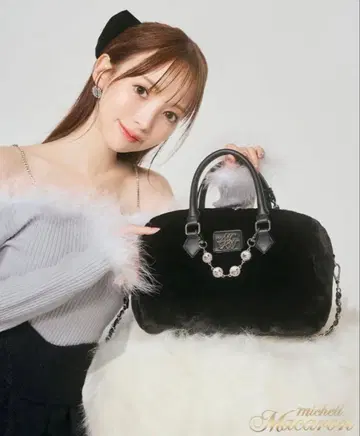 미셸마카롱 퍼 보스턴 백