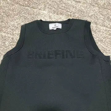 [새상품급] BRIEFING 블랙 니트 베스트 S