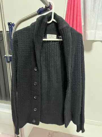 EDIFICE 블랙 니트 가디건