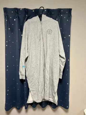 RODEO CROWNS 그레이 롱 기장 후드티 후드 부착