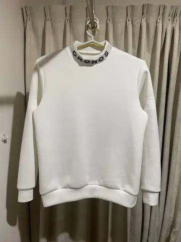 크로노스 블랙 모크넥 풀오버 모크넥 트레이닝복 골프