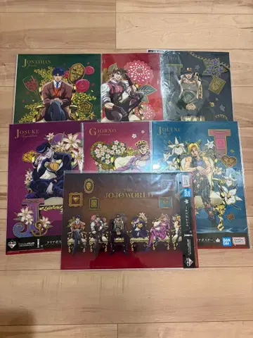 제일복권 죠죠 월드 I상 클리어 포스터 컴플리트