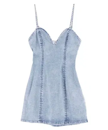 EAT ME 데님 점프 스커트 택 포함