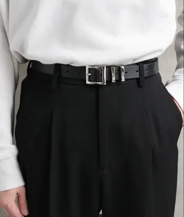 HARE 하레 가죽 천연 가죽 벨트 블랙 FREE