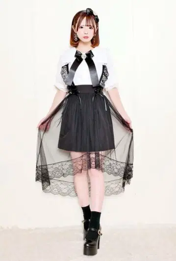 MA*RS ] 튤 헤임 롱 스커트